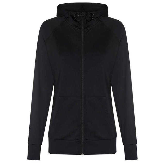 AWDis Cool - Sudadera con Cremallera Zoodie Contraste para Mujer (Negro Azabache)
