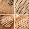 thumbnail image 6 of Bamboo Hexagon Placemat, Natural Woven Table Mat Heat Insulation Pad, Anti-Slip Dining Protector, 1-Pack, 6 of 8