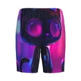 thumbnail image 4 of Picia Neon Toy Cat Reflections Pajama Shorts for Men, Men's Pajama Bottoms, Sleepwear,Short Pajama Pants-XX-Large, 4 of 9