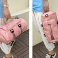 thumbnail image 5 of Bolsa de lona Bolsa de gimnasia Bolsa de lona Ligera con bolsillo interior para viajes Deportes MFZFUKR BST2001733-5, 5 of 5