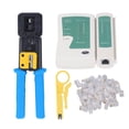 thumbnail image 2 of Tool RJ45 Crimp Tool Kit Pass Thru CAT6 CAT5E Crimping Tools Set With RJ Connector  Cable Tester Wire Stripper, 2 of 8