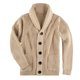thumbnail image 3 of Suéter de otoño e invierno para hombre, suéter tipo cárdigan con cuello alto y un solo pecho y bolsillo, 3 of 6