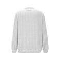 thumbnail image 7 of FDGIU Women's Fall Winter Ribbed Knit Tunic Sweater - Long Sleeve Crewneck Casual Pullover, 7 of 7