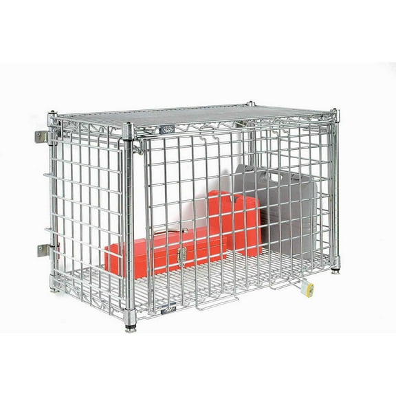 Nexel Chrome Wall Mount Security Enclosure, 48"W x 18"D x 21"H