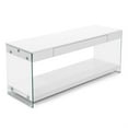 thumbnail image 2 of Furniture of America Cavalier Glass Top 70-inch TV Stand in White, 2 of 5
