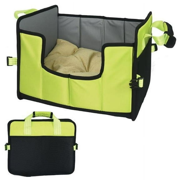 Travel-Nest Folding Travel Cat & Dog Bed, Green - Small