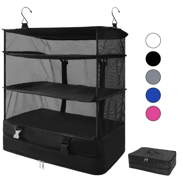 Caroeas XXLarge Portable Hanging Travel Shelves, Packing Cube