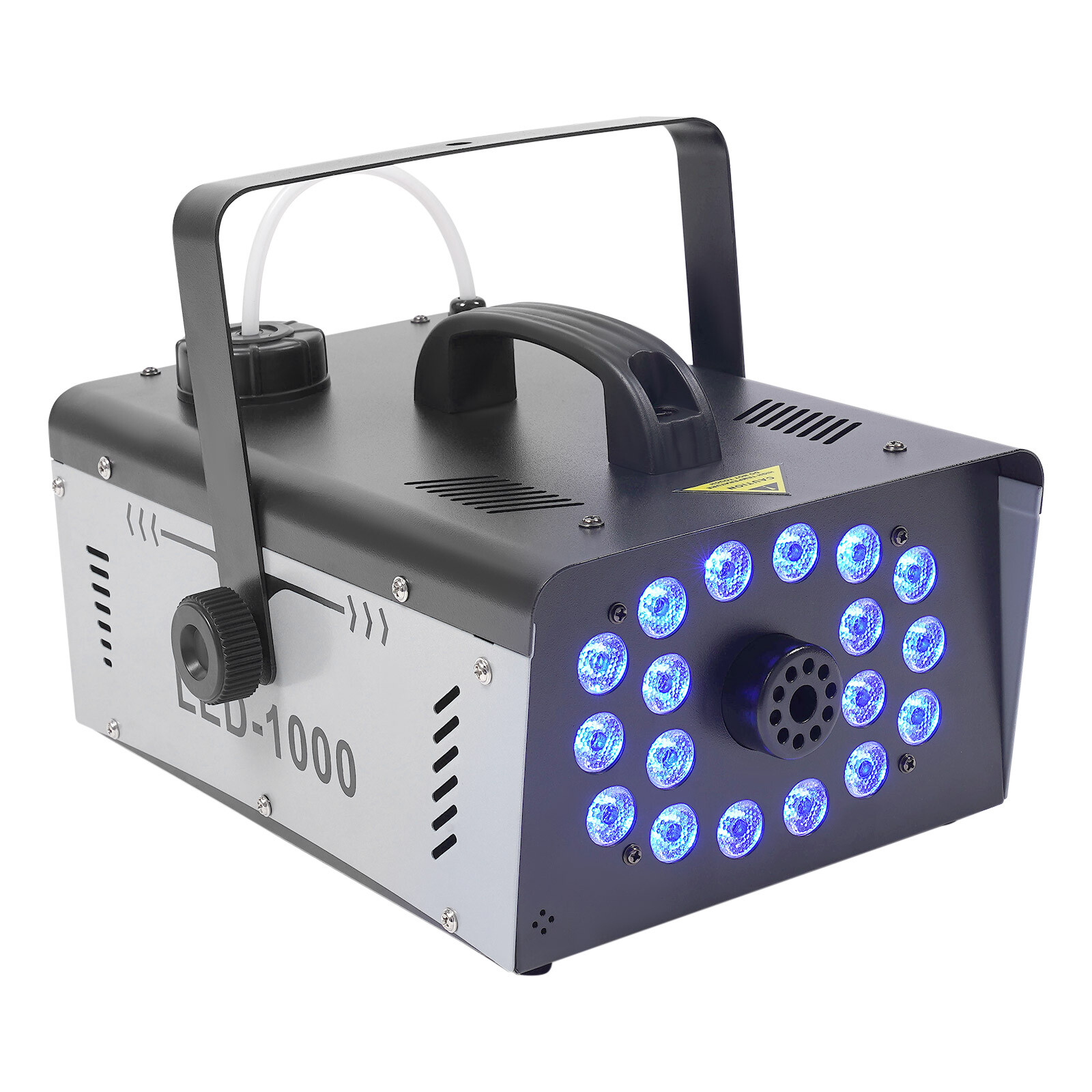 1000W Stage Smoke Machine, Fog Machine with 18 LEDs and Dual Control Modes, Professional Fogger for Stage Lighting Effects, Theater, Haunted House, Photography