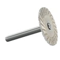 thumbnail image 2 of 10Pcs 40Mm Corrugated Carving Piece, Vacemry Corrugated Carving Grinding Disc With Handle, 40mm Metal Carving Piece For Stone Granite Concrete Tile, Rotary Tool Accessory For DIY Craft Sculpture Wood, 2 of 9