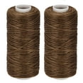 thumbnail image 1 of Unique Bargains Coffee Polyester Waxed Leather Sewing Thread, 55 Yards, 2 Pack, 1 of 6