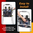 thumbnail image 4 of SupreGear Folding Walker Storage Pouch – Water-Resistant, Hands-Free Organizer for Seniors, Black Botanical Floral, 4 of 7