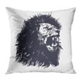 thumbnail image 1 of BOSDECO Abstract Hand Drawn Lion Big Black Cat PillowCase Pillow Cover 18x18 inch, 1 of 1