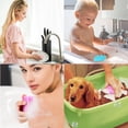 thumbnail image 5 of Lufa corporal de silicona – Juego de 3 cepillos exfoliantes suaves para baño y ducha, cepillo de lufa para niños sensibles, mujeres, hombres, todo tipo de piel, 5 of 5