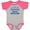 Baseball Heather and Hot Pink, variant on Greek Family Pride Awesome Boys or Girls Baby Bodysuit
