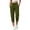 Army Green#43, variant on YOIAVAIOY Women's Fleece Joggers Elastic Waist Gym Running Sweatpants with Pockets Navy L