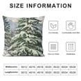 thumbnail image 5 of BANET Merry Christmas Watercolor Painting Lumbar Decorative Throw Pillow Cover Cushion Case for Bed Sofa Holiday Outdoor 20x20in, 5 of 5