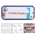 thumbnail image 3 of 20pcs Dental Orthodontic Ceramic Brackets Roth 022 Slot 345 With Hook, 3 of 5