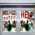 thumbnail image 1 of Pegatinas de Halloween "Ayuda, no entres", calcomanías de pared, mano fantasma sangrienta, decoraciones para fiestas de terror, 1 of 4