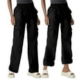 thumbnail image 2 of yunLCZ Womens Dress Pants Cargo Pants For Women High Waisted Wide Leg Casual Pants Y2k Streetwear Trousers With 6 Pockets Office Slacks, 2 of 4
