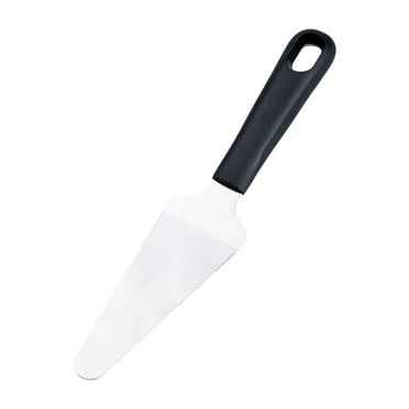 Mainstays Stainless Steel Pie Server with Serrated Edge, Soft Grip Handle, 1 Piece, SS Head
