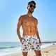 thumbnail image 3 of La playa de los hombres jadea los pantalones cortos del cuarto de los hombres que practican surf respirables se divierten la natación, 3 of 6