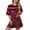 194Red768, variant on CAIVO Women Soft And Breathable Pajama Comfortable Sleepwear With Stylish Striped Design Loose Fit Shorts Two Piece Tops With Bottoms Relaxed Fit Homewear