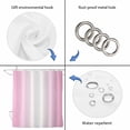 thumbnail image 5 of Pink Ombre Waterproof Fabric Shower Curtain,Pink White Gradient Modern Abstract Art Waterproof Fabric Shower Curtain for Bathroom Curtains Bathtubs Hotel Shower Curtains with 12 Hooks Standard 72x72, 5 of 8
