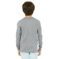 thumbnail image 2 of Daxton Youth Long Sleeve Louisville Basic Tshirt - Heather Gray Black, Large, 2 of 3