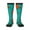 3 Black, variant on Colorful Crab print thigh-high socks, crafted for both men and women with a stretchy, high-opaque design perfect for daily wear