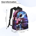 thumbnail image 2 of Disketp Colorful Frog Among Flowers Mochila Ligera Clásica con Múltiples Bolsillos, Mochila Casual para Hombre y Mujer, Ideal para Escuela, Trabajo y Viajes, 2 of 6