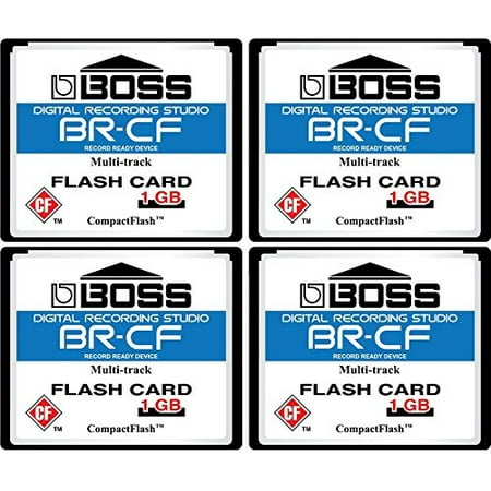 Digital Camera 1gb Card - 4-Pack 1GB Boss Roland BR-CF CompactFlash CF Memory Card for BR-600, BR-864, BR-900CD, MC-808 (4pack)