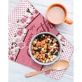 thumbnail image 3 of Happy Mother's Day Kitchen Dish Towels for Drying Dishes Set of 3, Farmhouse Pink Floral Love Heart Waffle Weave Microfiber Hand Tea Bathroom Towels Quick Dry & Absorbent Towel 12x12, 3 of 7