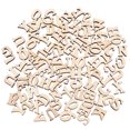 thumbnail image 1 of 100PCS Unfinished Wooden Capital Letters Alphabet Wood Cutout Discs For Patchwork Scrapbooking Arts Crafts DIY Decoration Display Decor, 1 of 6