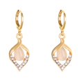 thumbnail image 1 of Angel Eyes Opal Pendientes para Mujeres Pendientes de la gota de luz francesa, 1 of 5