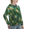 thumbnail image 2 of Yiaed Thorns Of Macro Cactus Print Womens Casual Hoodies Crew Neck Long Sleeve Sweatshirts With Pocket Pullover Tops Women's Hooded Sweatshirt-Large, 2 of 5