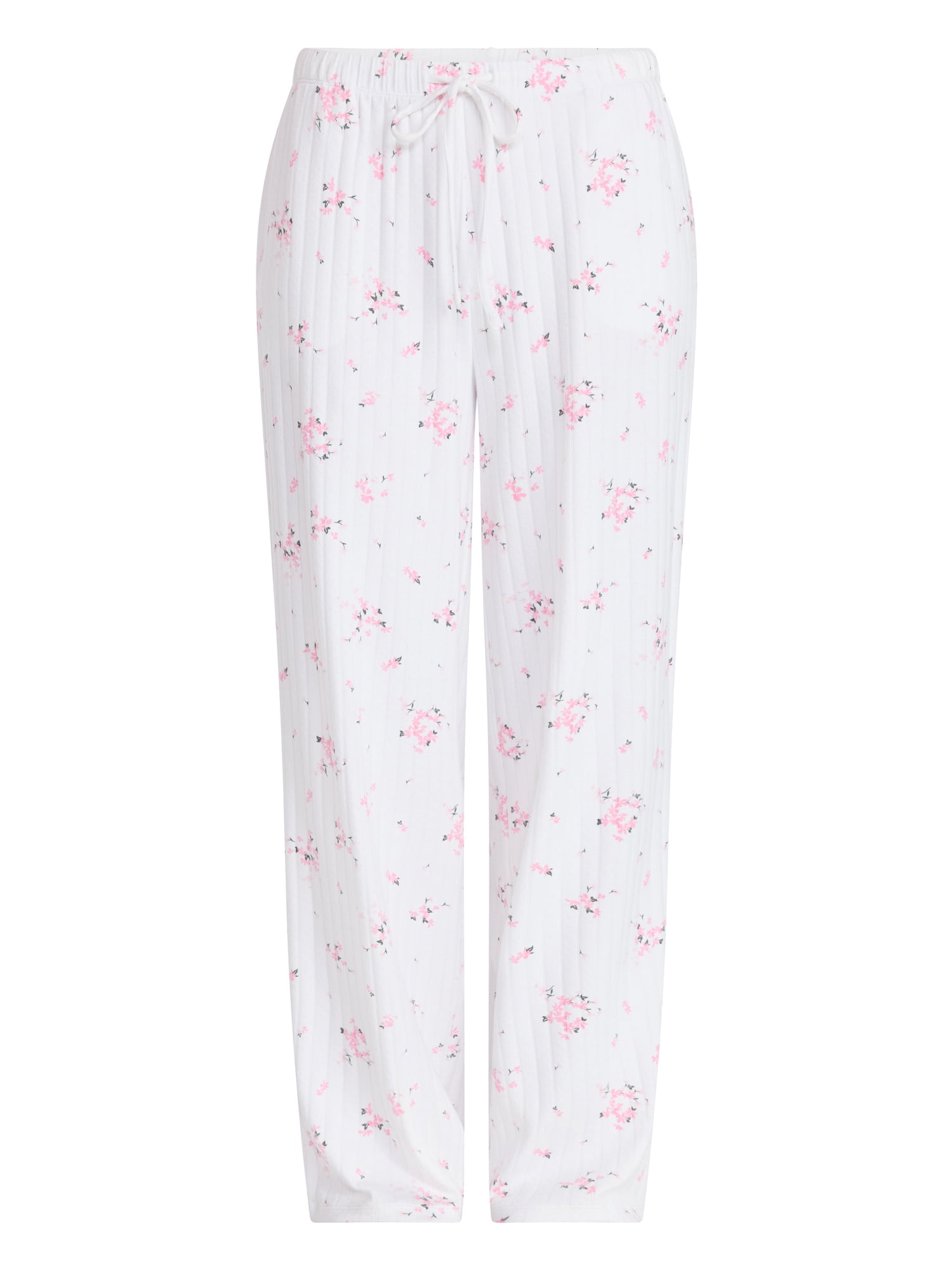 Joyspun Women’s Pointelle Knit Sleepwear Pants, 30'' Inseam, Sizes XS-3X