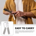 thumbnail image 2 of Fossil Slicer Fish Hook Sharpener with Synthetic Material for Outdoor Use 2pcs Silver Mini Portable, 2 of 9