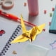 thumbnail image 2 of 100 hojas de papel cuadrado plegable para origami, papel para origami DIY, papel para origami de color dorado, 2 of 6