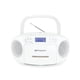 thumbnail image 1 of Emerson EPB-3003 - Radiocasete Portátil con CD y Casete, Color Blanco, 1 of 11