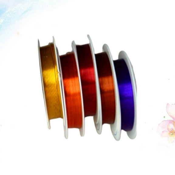 FONDOTIN 5 Rolls Bendable Metal Wire for Jewelry Beading Craft Earrings Gardening Round