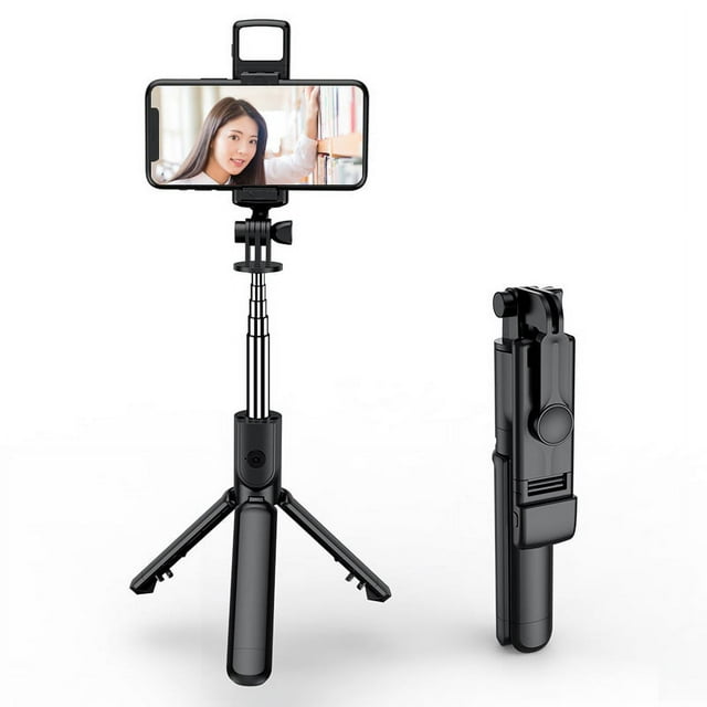 Palo de selfie con Bluetooth, trípode universal para disparo horizontal y vertical, soporte para teléfono móvil, artefacto para cámara