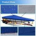 thumbnail image 5 of 17' 18' 19' Blue Boat Cover, PEVA Fabric, Suitable for 17ft-19ft Long 95in Wide Boat, 5 of 5