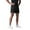 Black, variant on Mens Casual Shorts Male Summer Solid Color Pocket Drawstring Loose Straight Shorts Beach Men Shorts Summer Navy S