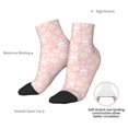 thumbnail image 6 of Fuzoiu Rabbit Sunflower Print Adult Socks, Crew Moisture-wicking Socks, Unisex Cushion Crew Socks,Casual Sports Ankle Socks, 6 of 7