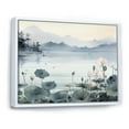thumbnail image 2 of Designart "Ink Lake Asian Painting I" Asian Art Floater Framed Wall Decor, 2 of 7