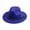 Blue, variant on Classic Felt Fedora Hats for Men Women Wool Floppy Wide Brim Panama Hat with Belt Buckle WH2 One Size
