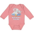 thumbnail image 3 of Inktastic My Grandma Loves Me Cute Elephants Clouds Moon and Stars Boys or Girls Long Sleeve Baby Bodysuit, 3 of 5