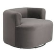 thumbnail image 5 of Mugav Swivel Chair Gray Accent Chair, Modern Style, Soft and smooth velvet fabric, Plywood, Indoor Living, 5 of 9