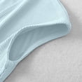 thumbnail image 6 of Arlun Womens Short Sleeve Tops Button up V-Neck Henley Solid Color Stretch Tight T Shirts Slim Fit Casual Summer Tops Basic Tee Shirts Light Blue M, 6 of 8
