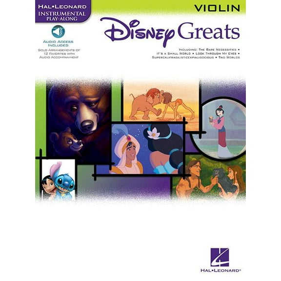 Hal Leonard Instrumental Play-Along Disney Greats - Instrumental Play-Alongs for Violin (Book/Online Audio), (Paperback)